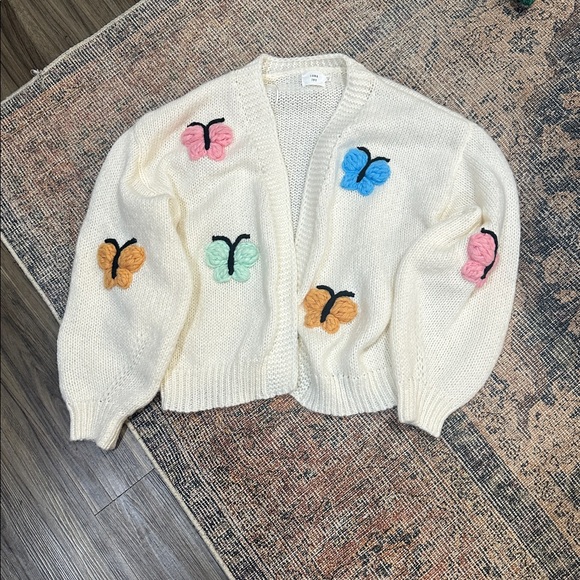 Luna Ivy Sweaters - Luna Ivy Butterfly  Cardigan